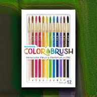 Macaron color brush pens set dual tip