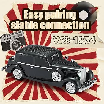 Vintage Retro Car Design Wireless Bluetooth Speaker