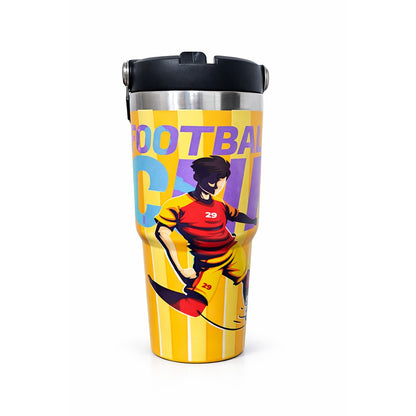 Football Stainless Steel Sipper Bottle