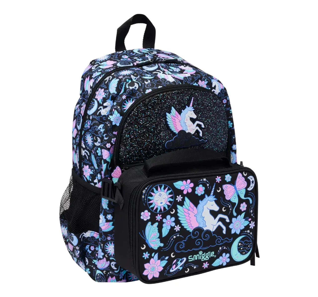 Unicorn print glitter backpack for kids