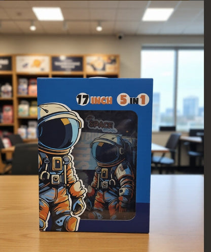 Space Theme 5 Piece Kids School Backpack Combo Set