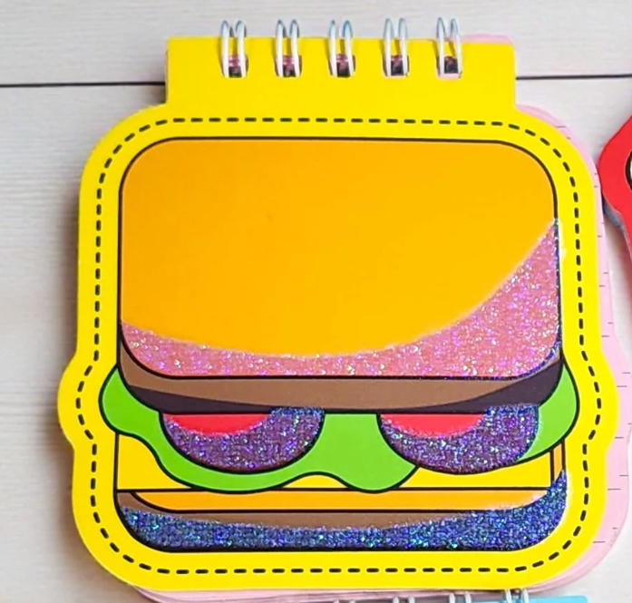 Food item inspired mini notebooks