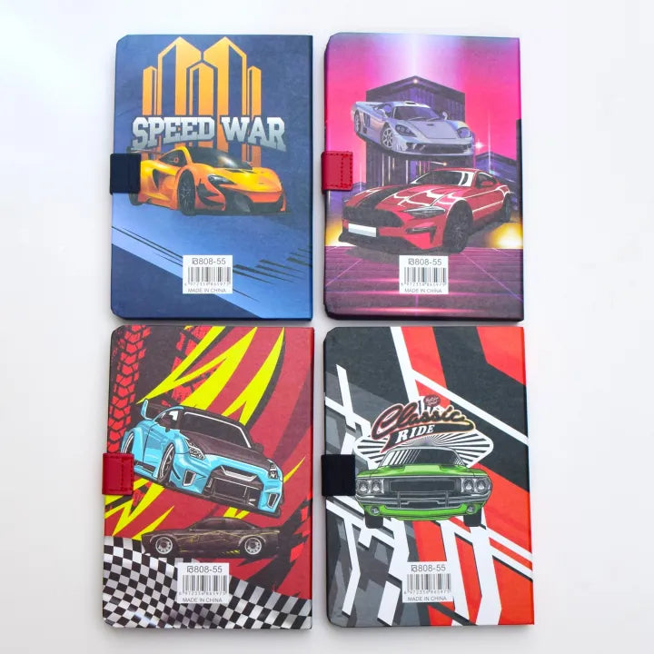 Cute Cars Theme Kids Diary