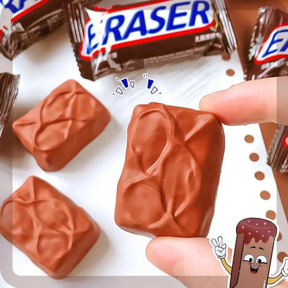 Snickers Chocolate Bar Shape Non-Toxic Rubber Erasers for Kids