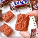 Snickers Chocolate Bar Shape Non-Toxic Rubber Erasers for Kids