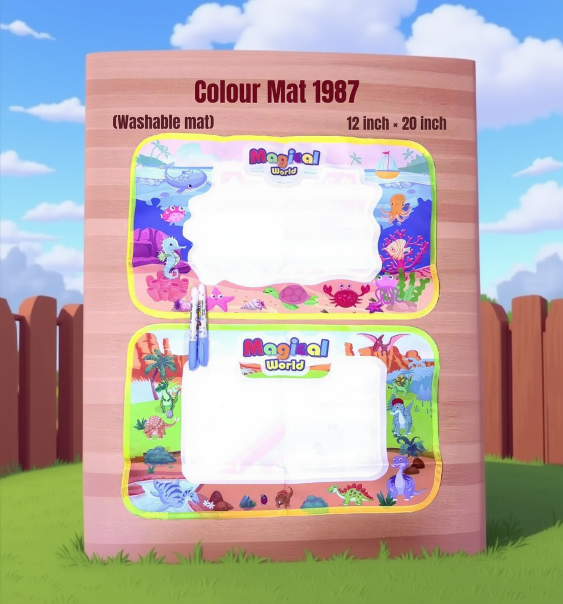 Washable drawing mat