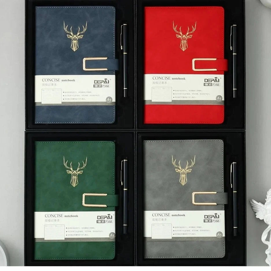 Perfect bound A5 PU leather notebook diary