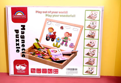 Magnetic puzzle drawing board for kids educational toy