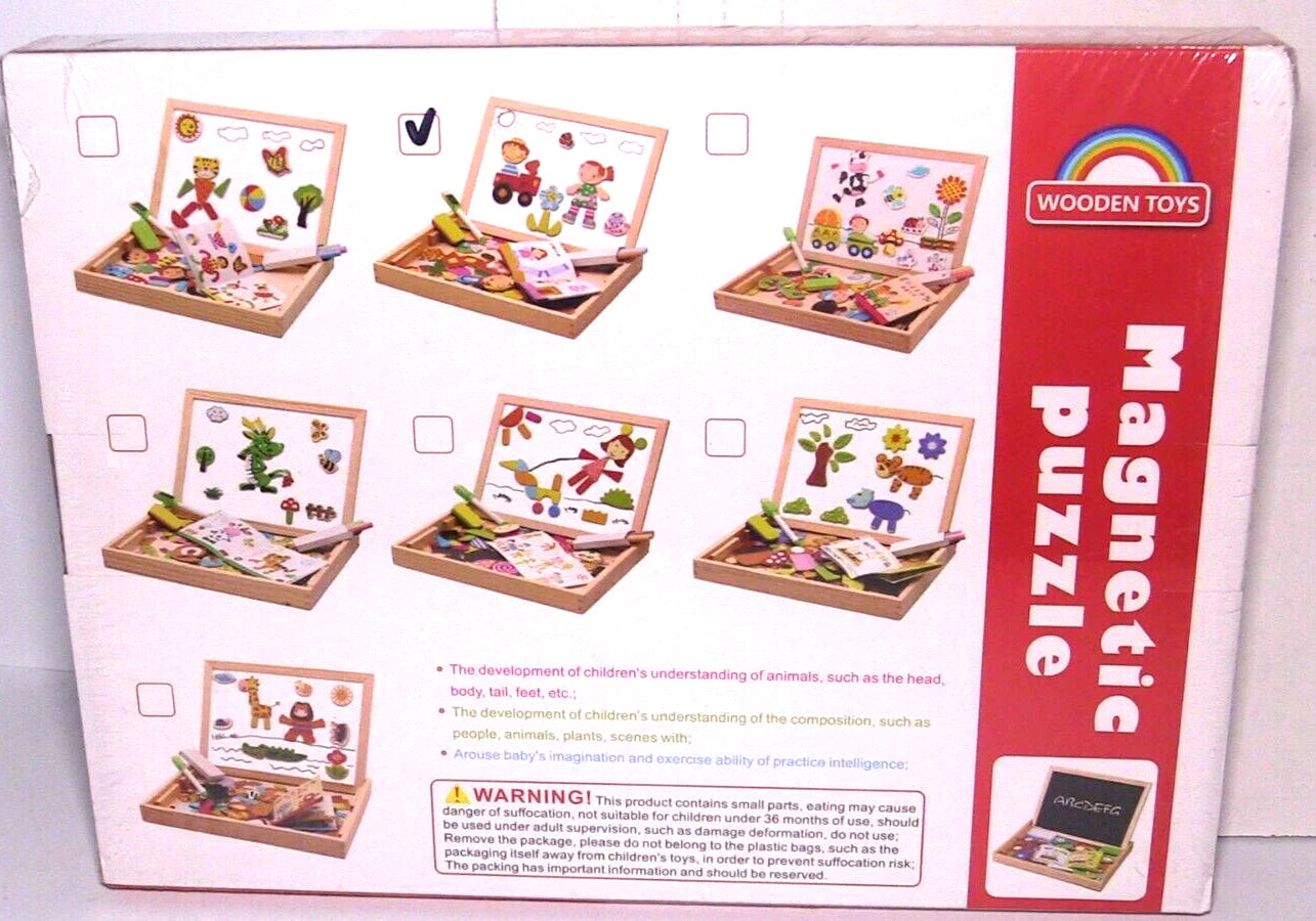 Magnetic puzzle drawing board for kids educational toy