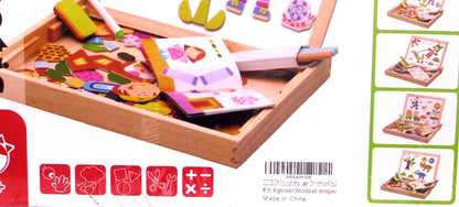 Magnetic puzzle drawing board for kids educational toy