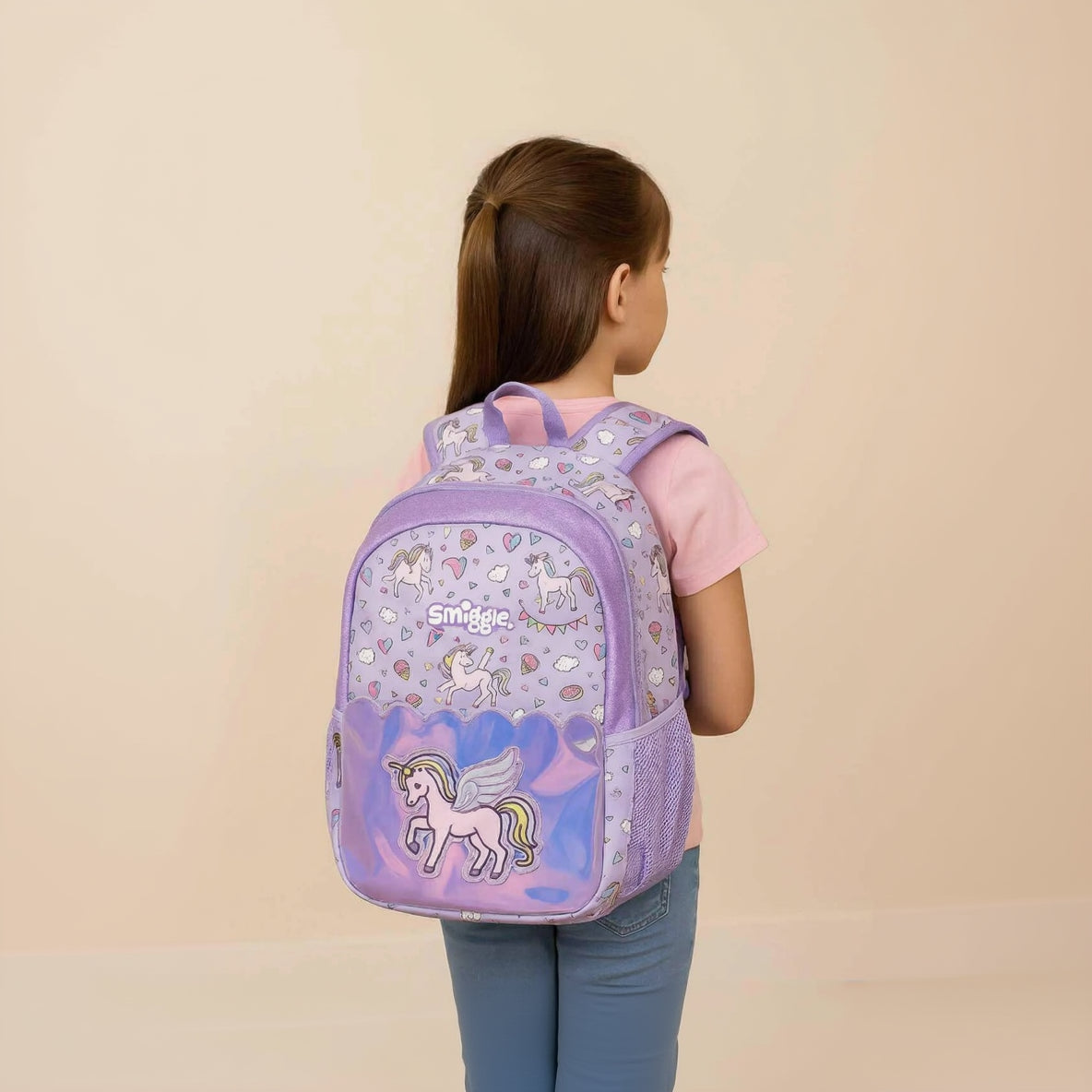 Kids unicorn print school backpack