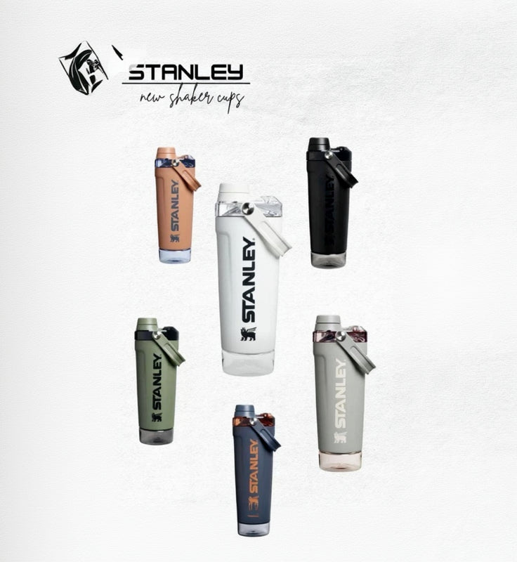 Durable and portable Stanley shaker bottle for gym and travel