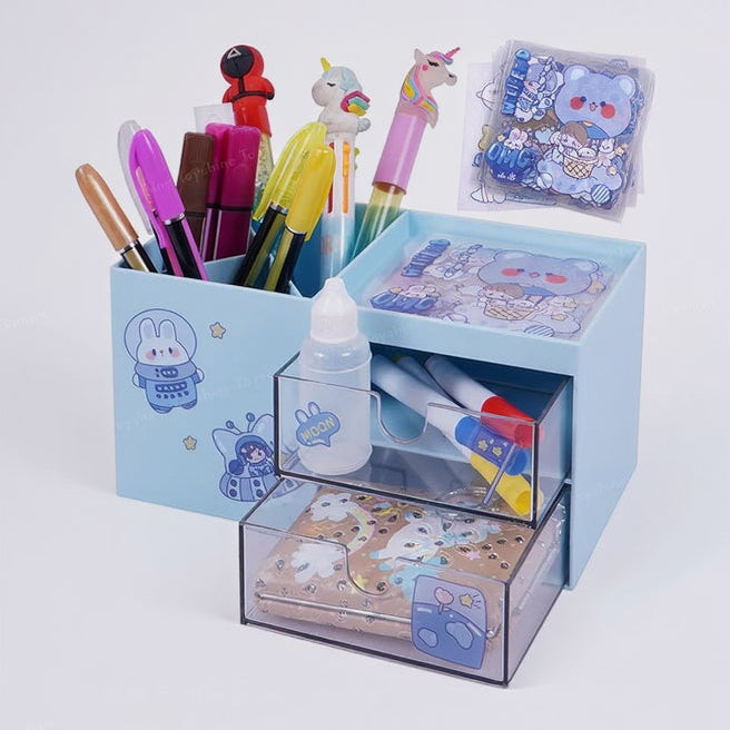 Multi-functional desk organizer