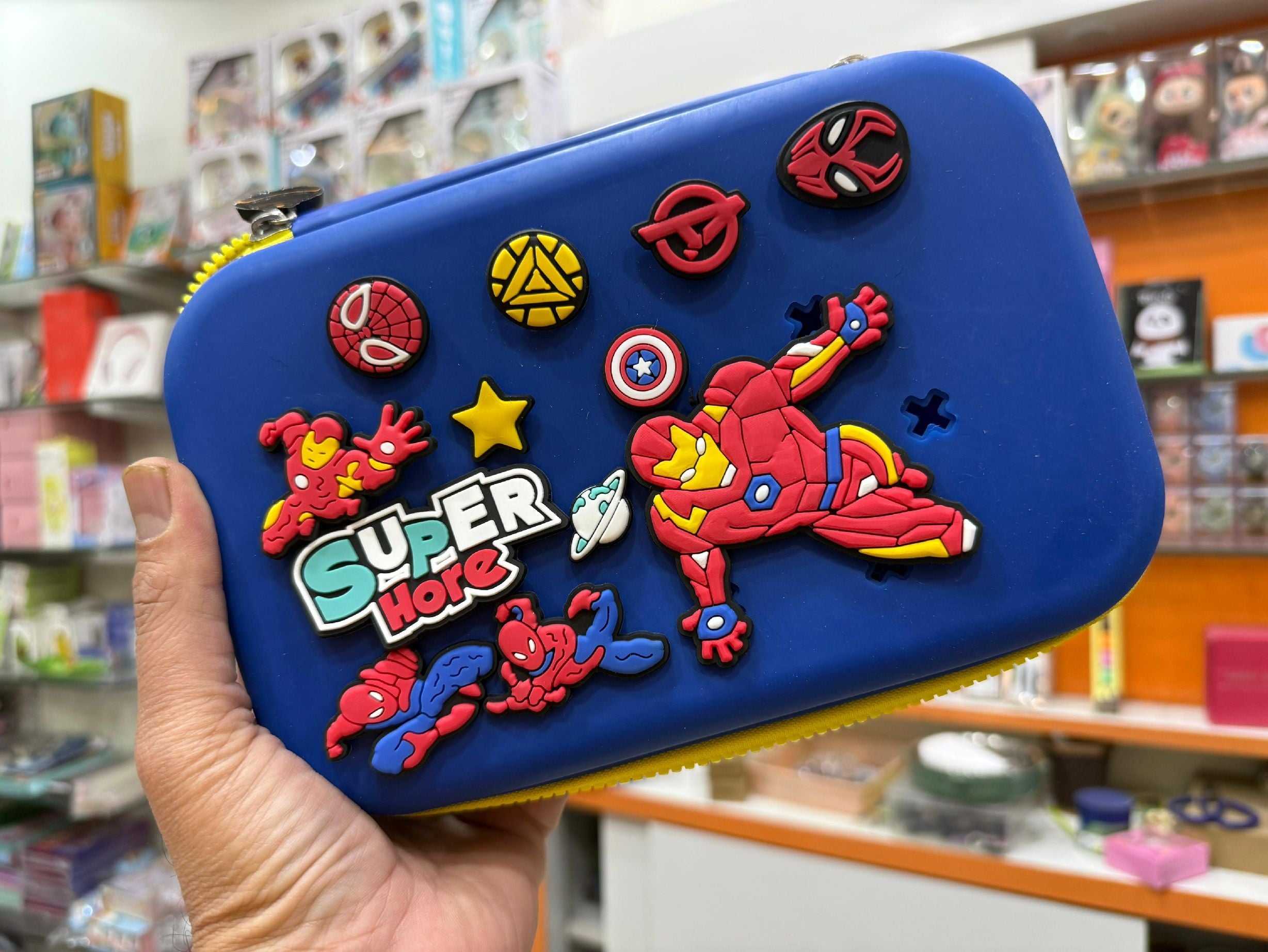 Silicon Stationery Pouch with Charms