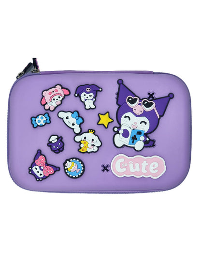 Kawaii cartoon zipper pencil pouch for kids