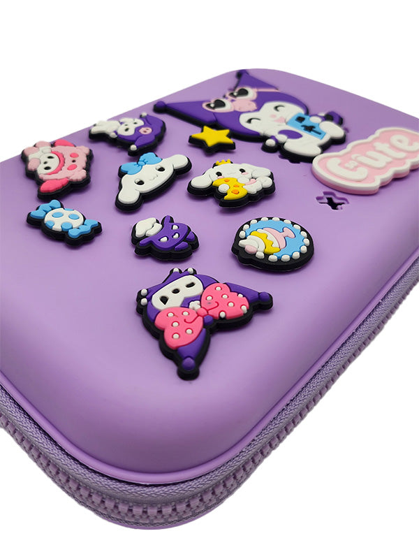 Kawaii cartoon zipper pencil pouch for kids