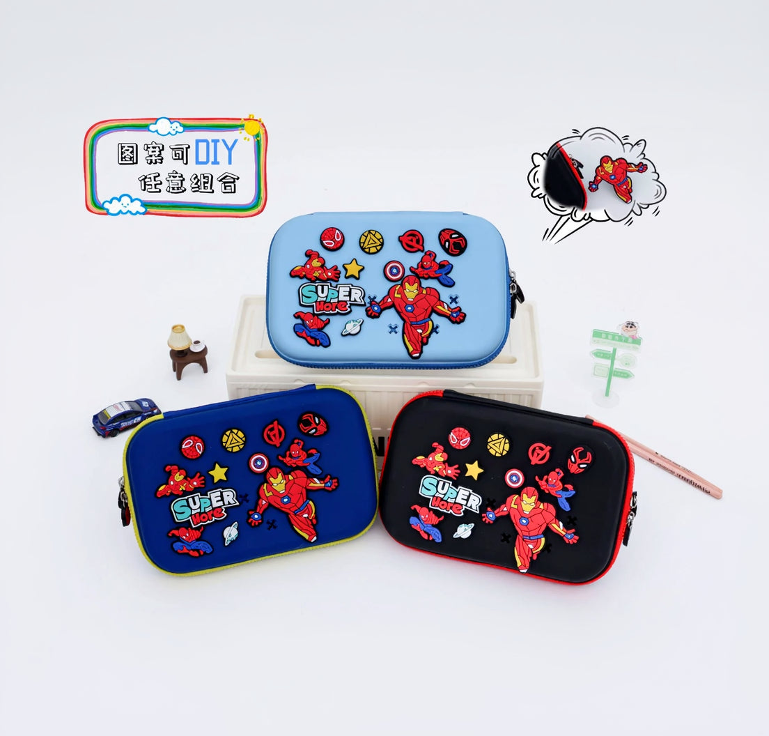 Silicon Stationery Pouch with Charms