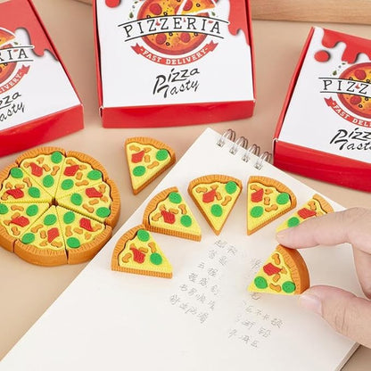 Pizza Slice Erasers Set