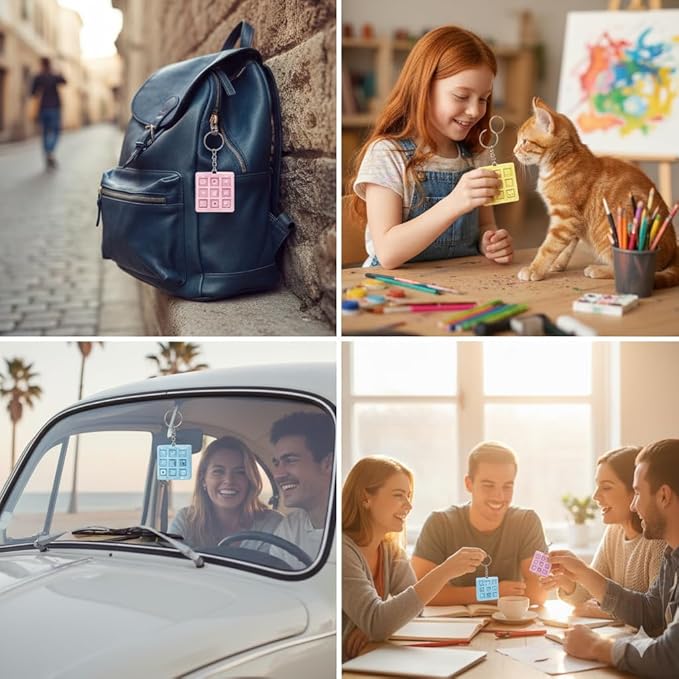 Mini Tic Tac Toe keychain