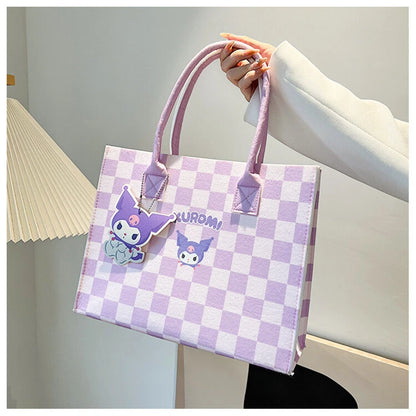 Cute kawaii shopping tote bag Sanliou print reusable daily bag