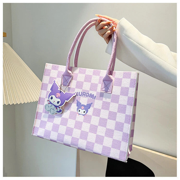 Cute kawaii shopping tote bag Sanliou print reusable daily bag