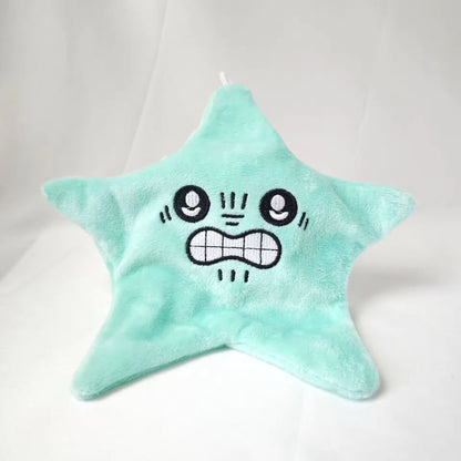 Jumping star interactive plush toy with lights
