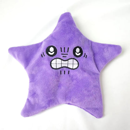 Jumping star interactive plush toy with lights