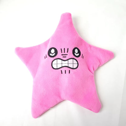 Jumping star interactive plush toy with lights