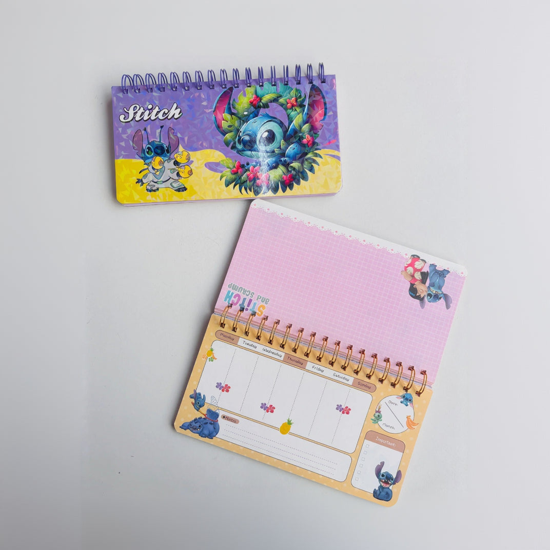 Stich themed cute sprial notebook