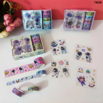 Creative Space Astronaut Decorative Tape Set