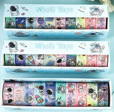 Creative Space Astronaut Decorative Tape Set