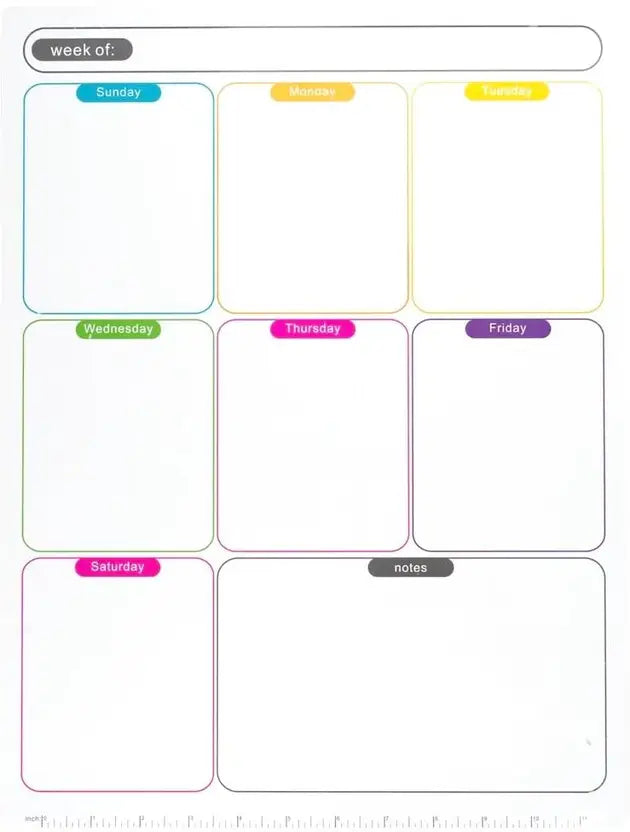 Weekly Magnetic Planner Sticker