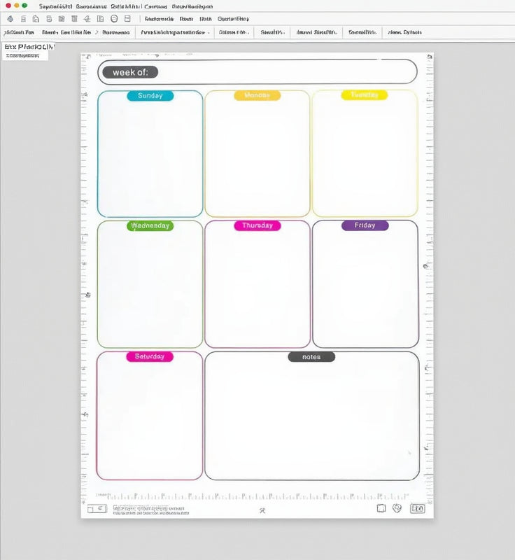 Weekly Magnetic Planner Sticker