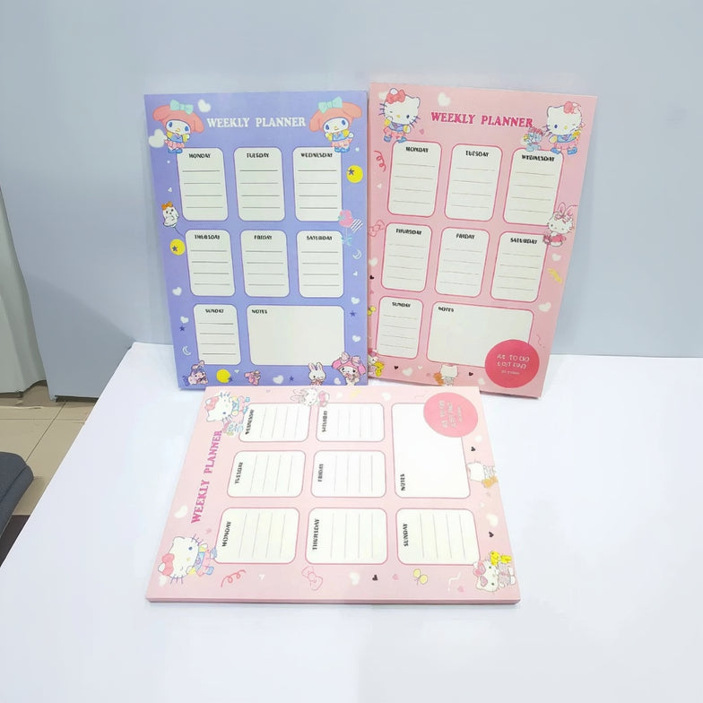 A5 weekly planner notebook for task organization