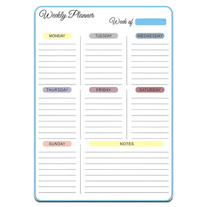 A4 magnetic weekly planner board with marker and eraser
